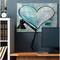 Stupell Industries Blue & White Graffiti Heart Painting Canvas Wall Art